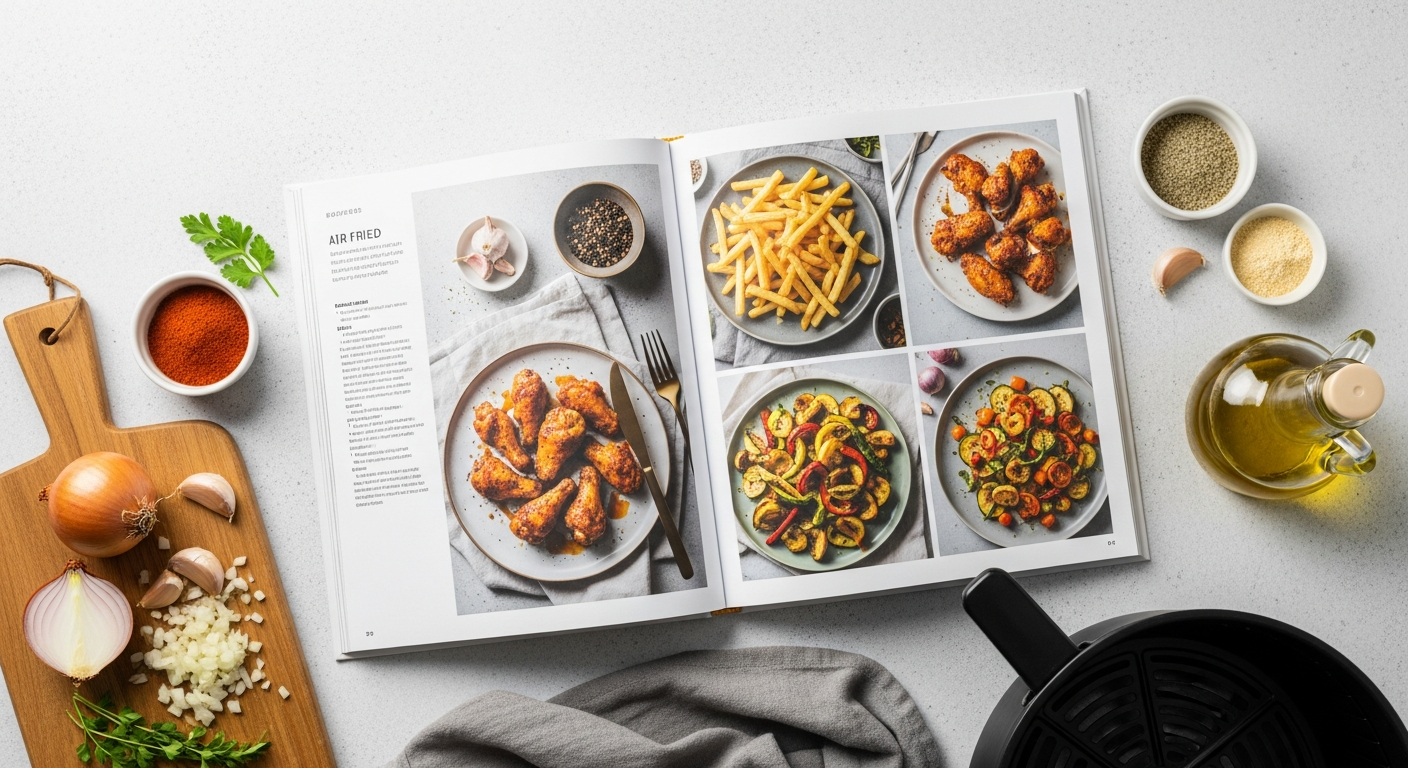 초보자도 셰프처럼! 실패 없는 에어프라이어 레시피북 고르는 법