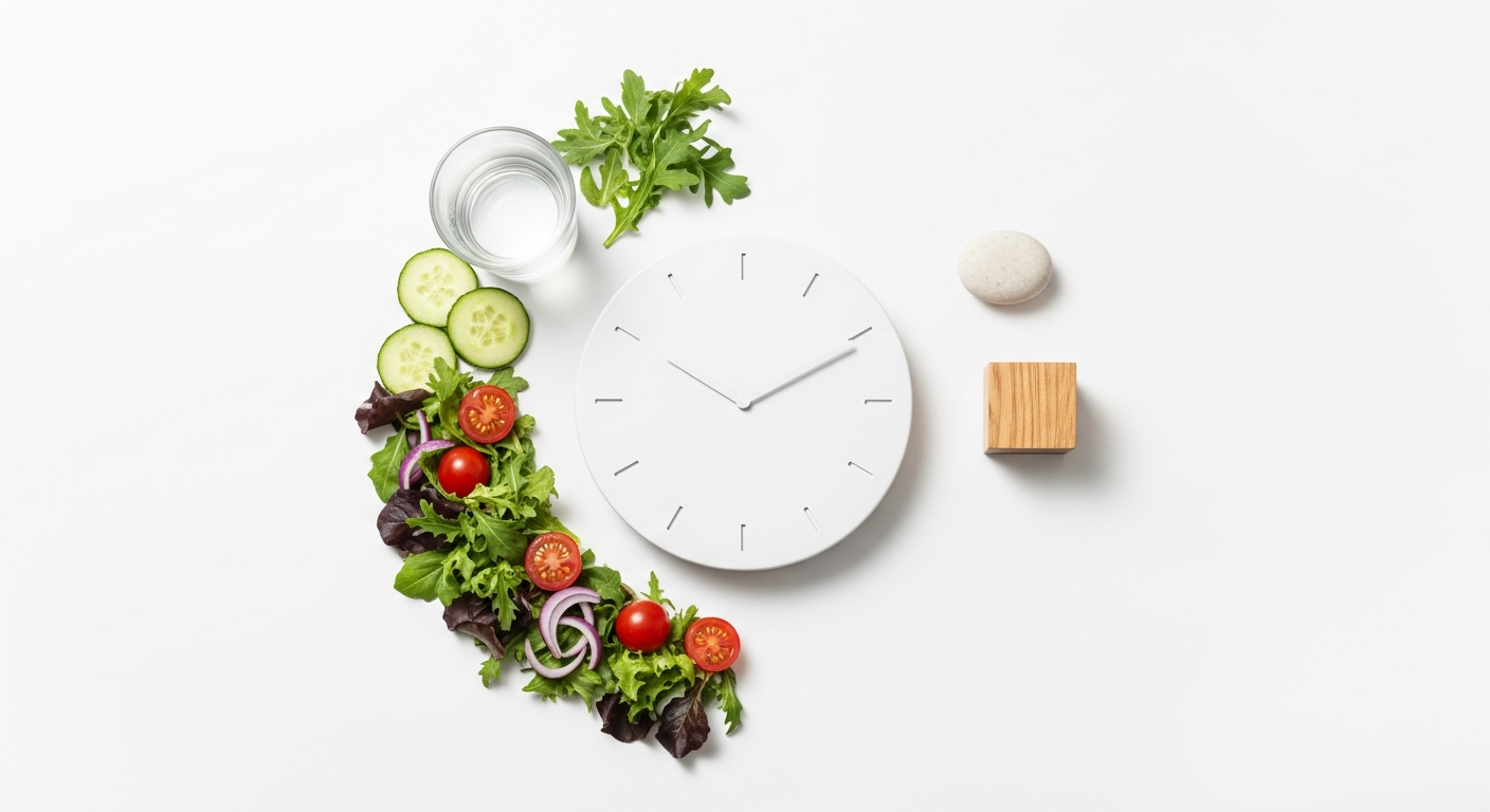 intermittent fasting clock concept