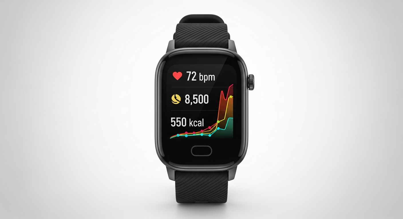 fitness smart watch tracking health data