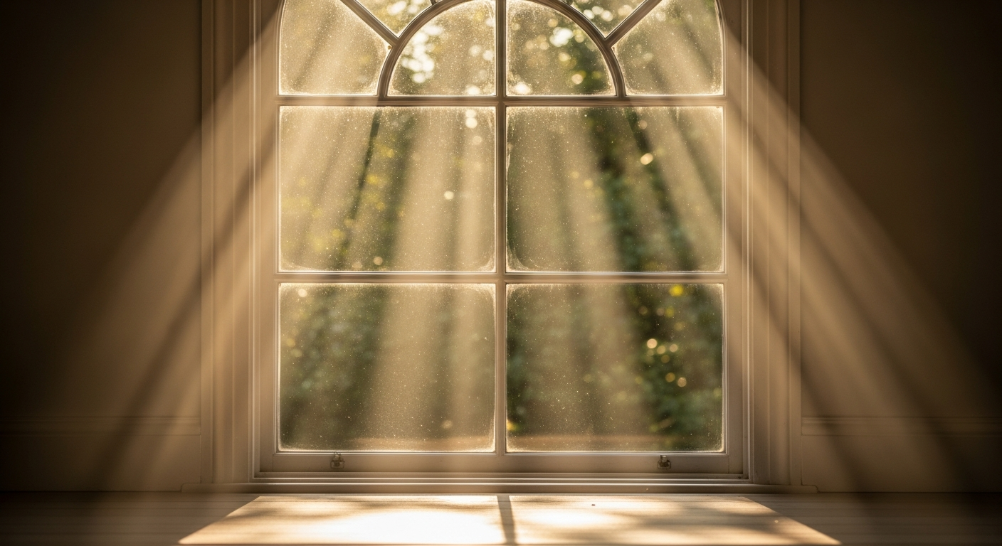 sunshine rays through window
