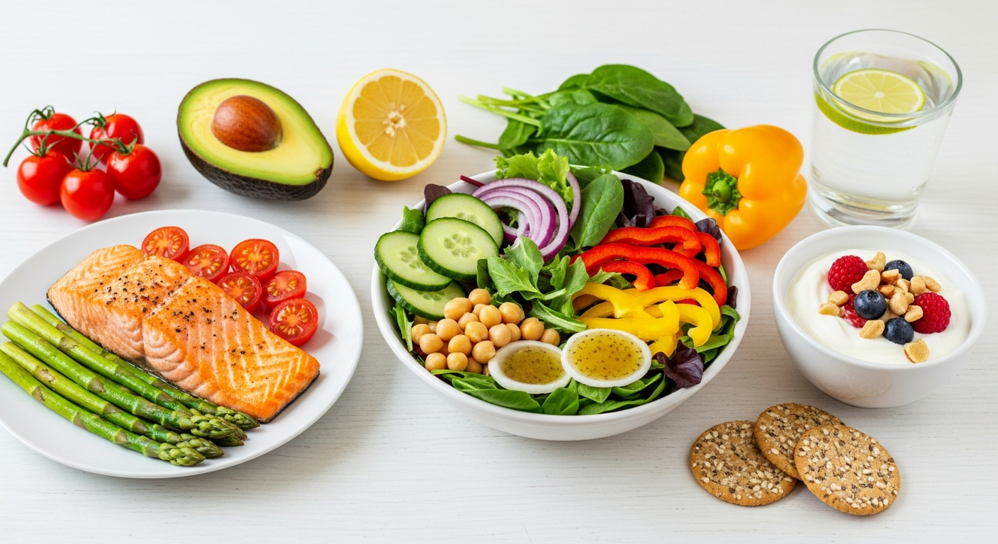 굶지 않고 빼는 현실적인 체중 감량 식단 가이드 (일주일 식단표 포함)