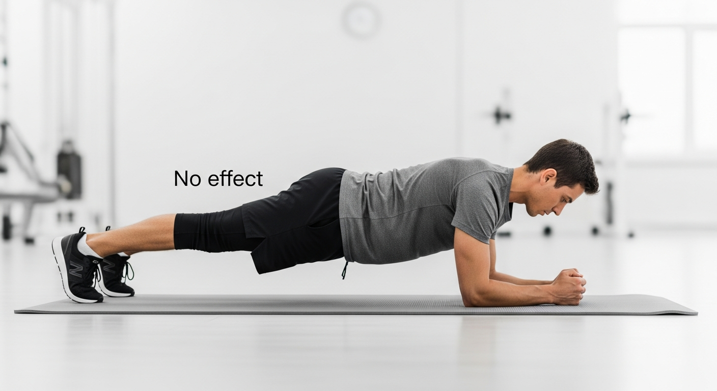 “플랭크 효과 없음” 진짜일까요? 코어 운동 실패하는 3가지 이유와 해결책